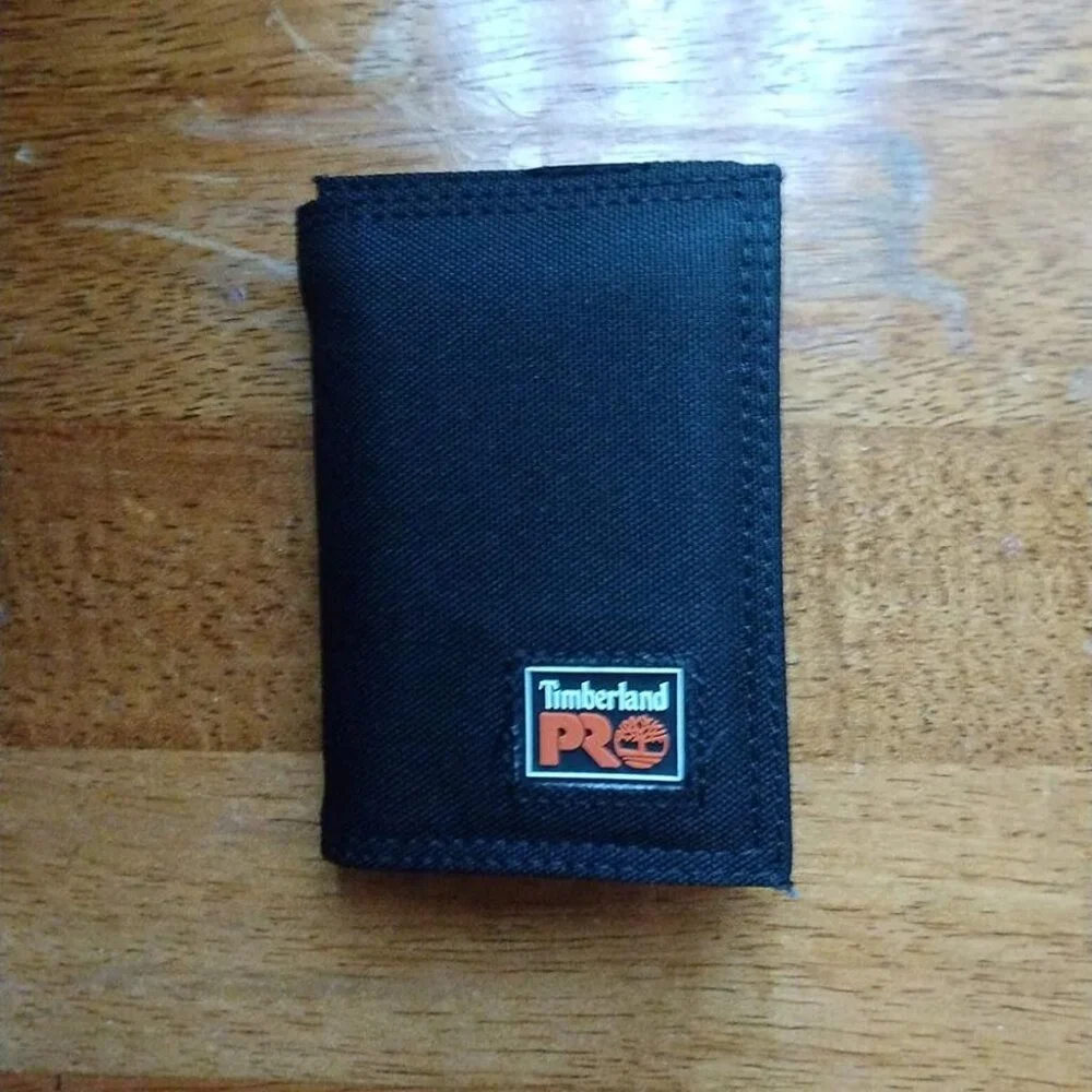 Timberland PRO Men's Cardura Nylon RFID Trifold Wallet with ID Window